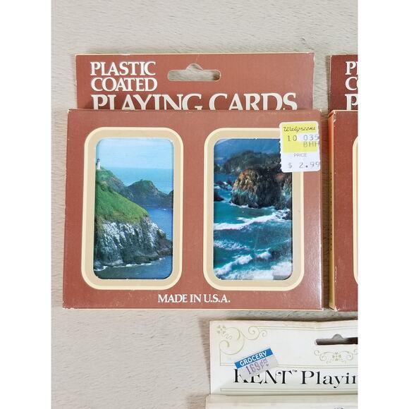 Playing Cards by Hoyle Plastic Coated New Sealed Deck x6 Ship Sailing USA Vtg - Picture 2 of 12